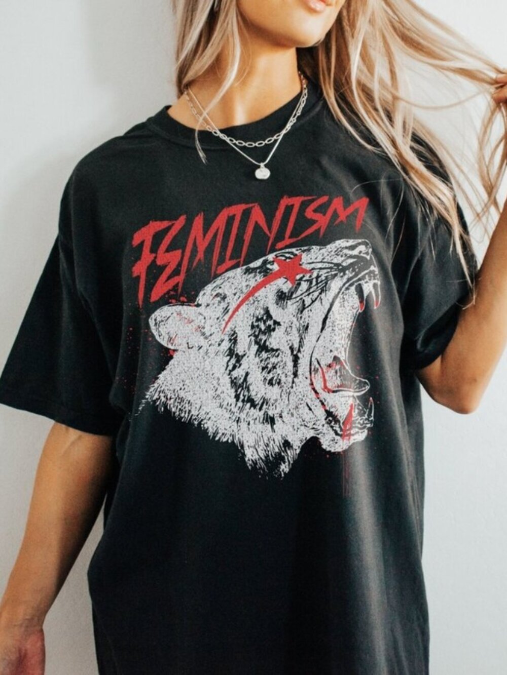Fierce Tiger Feminism T-shirt, Easy Tiger Rage Graphic Tee